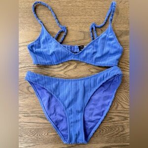 EUC Traingl Bikini Women's Purple Bikini Set Bag Small top Medium bottoms